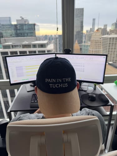 Customer photo review of Pain in the Tuchus Hat