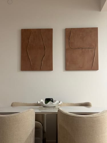 Customer review photo for Abstract Painting Set Of 2 #SP133