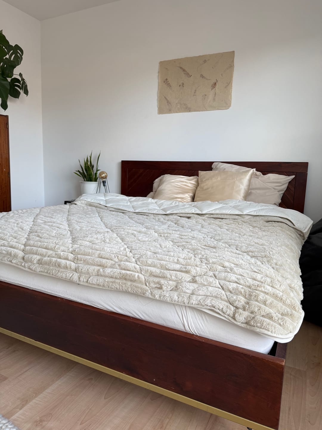 Customer photo review of Bettdecke Ohne Bezug Teddy Chunky Rib™ Sand