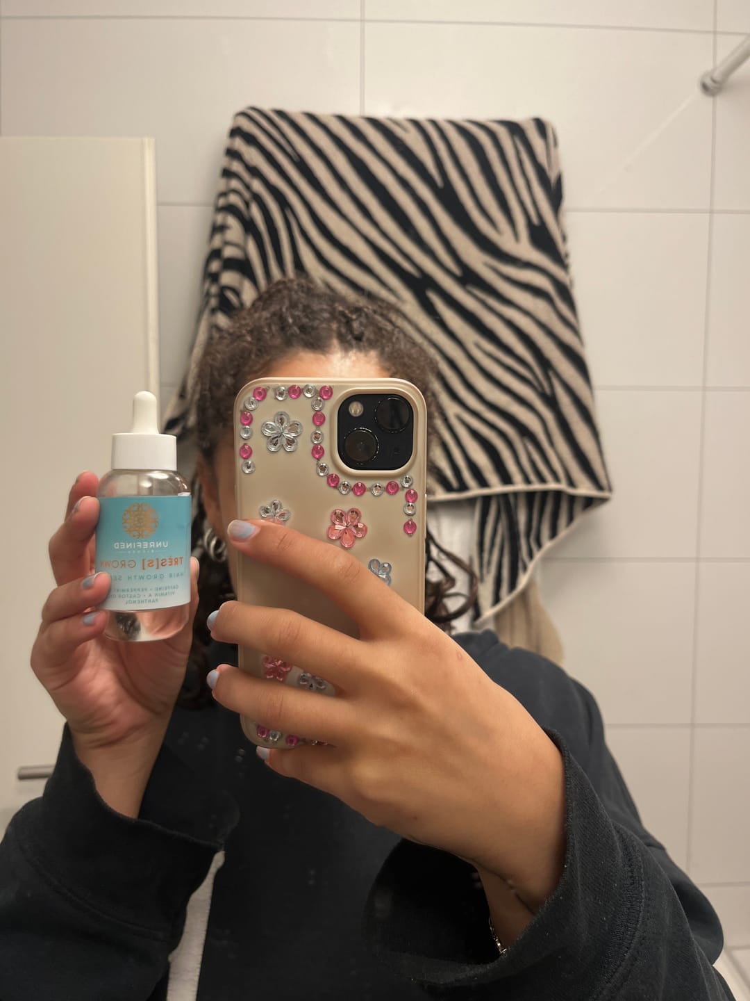 Customer photo review of TRÈS[S] GROWN - Hair Growth Serum
