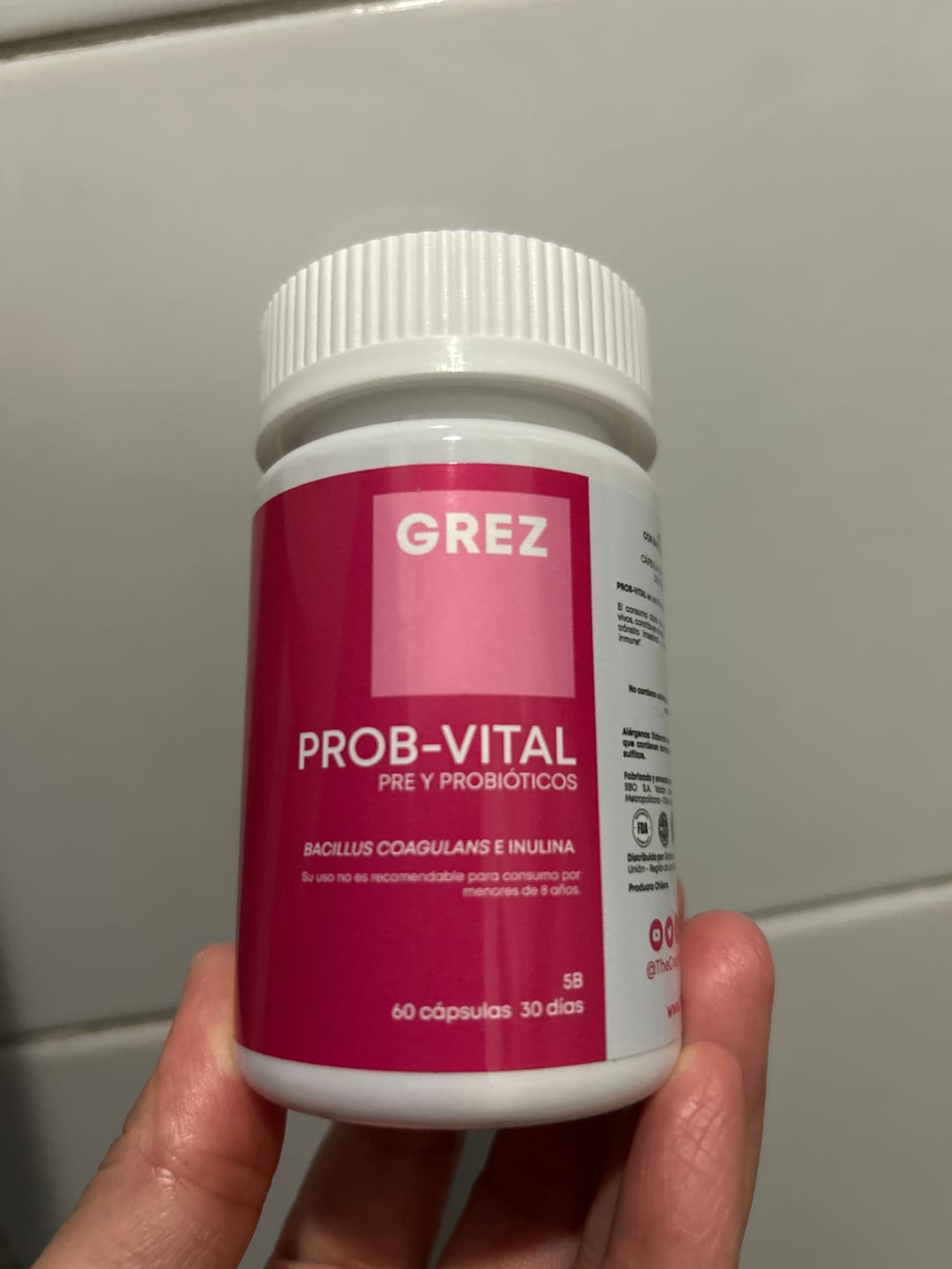 Customer photo review of PROB-VITAL - Simbiótico (Probióticos & prebióticos)