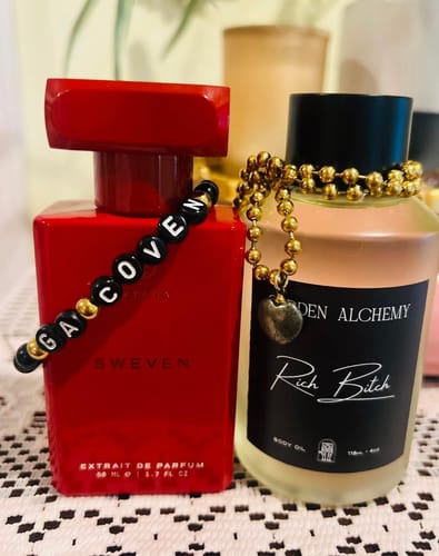 Customer photo review of PYRITE BALL CHAIN 4MM- manifesting, prosperity, money, self worth