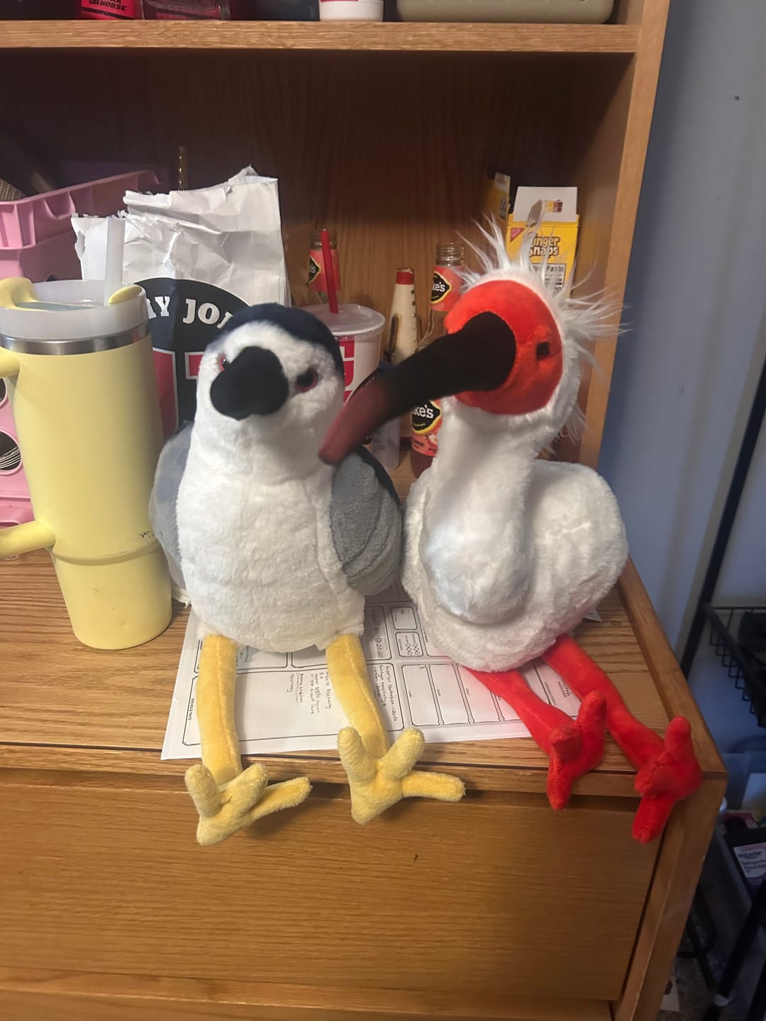 Customer photo review of Night Herron Bird Soft Stuffed Plush Toy