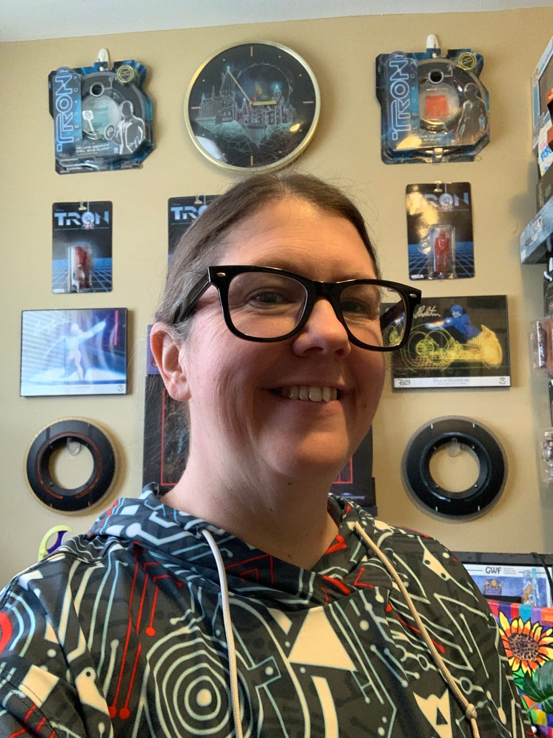 Customer photo review of Disney's Tron "Greetings Programs" – Performance Hoodie