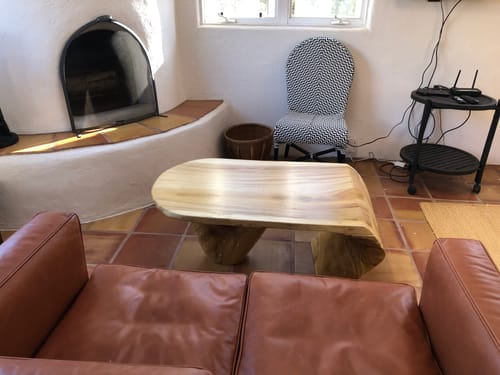 Customer photo review of Handcrafted Low Table For Functional Room Setup