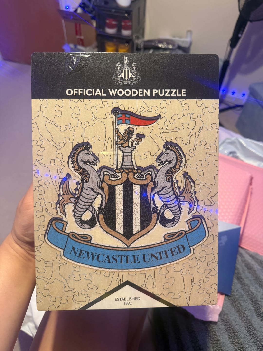 Customer photo review of Newcastle United FC® Crest - Wooden Puzzle