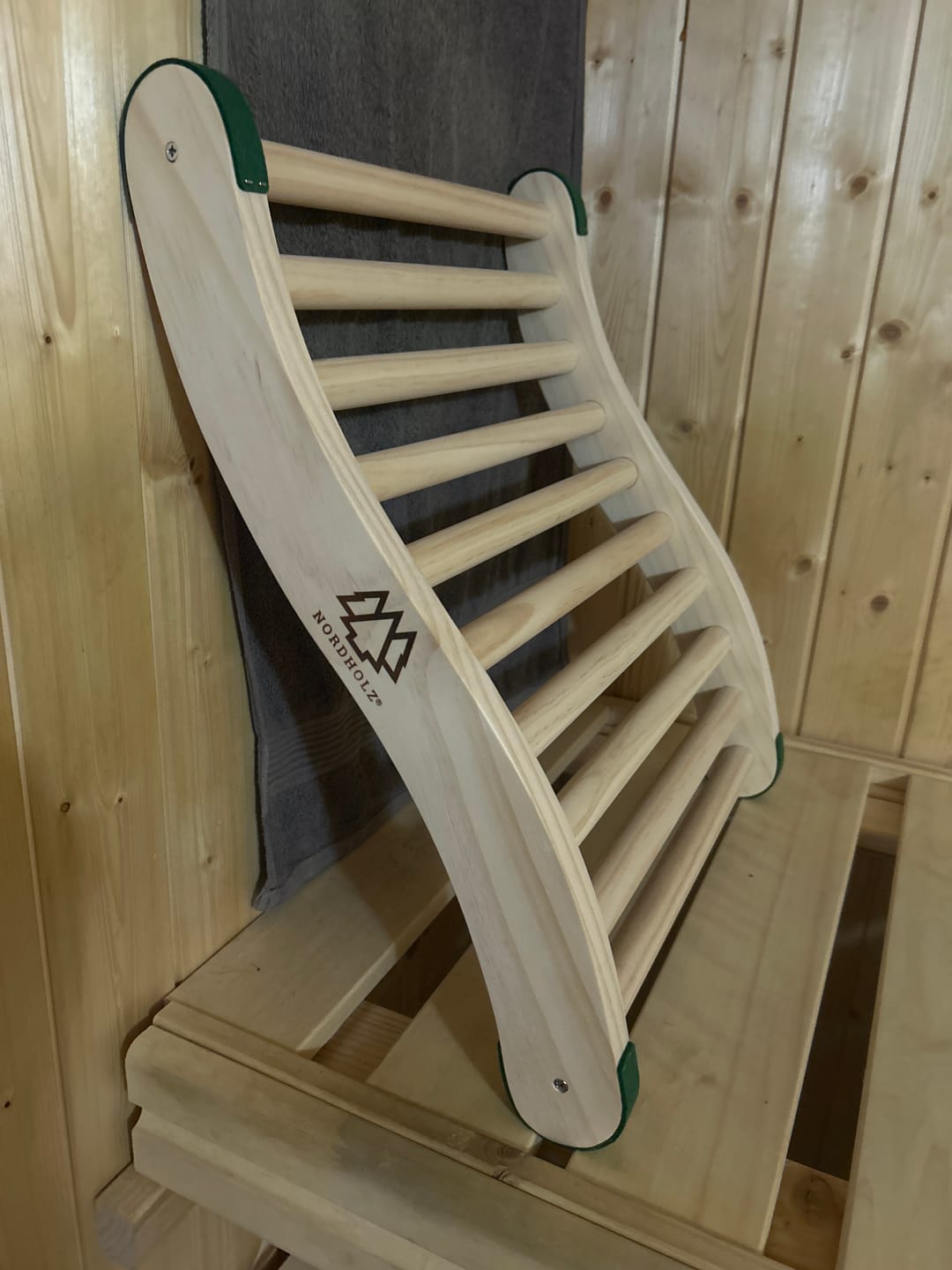 Customer photo review of Ergonomische Sauna Rückenlehne