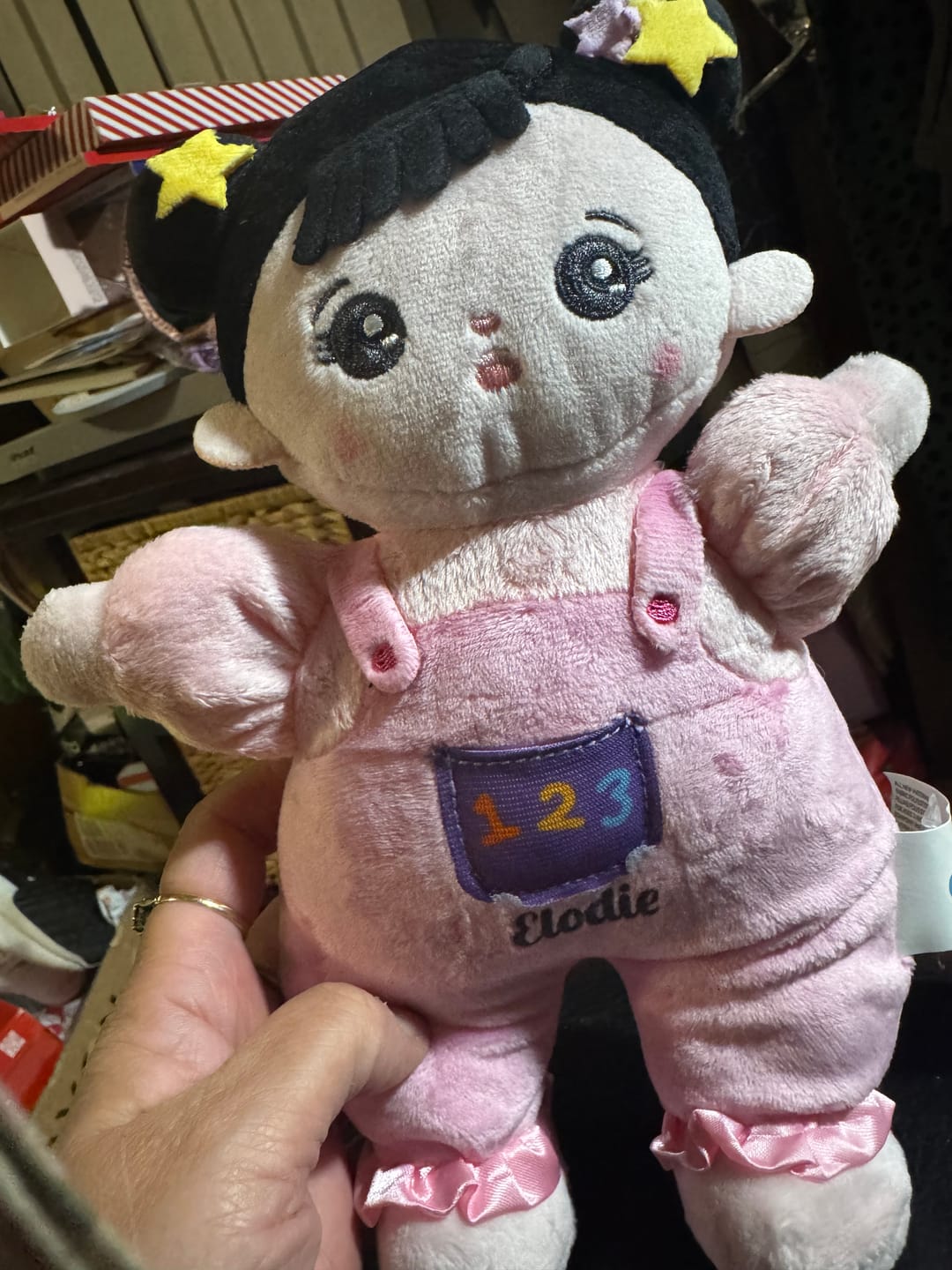 Customer photo review of Personalized Plush Baby Doll