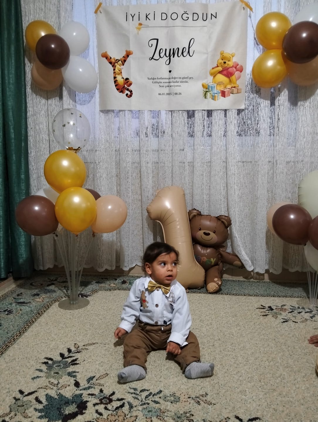 Customer photo review of Kişiselleştirilebilir Doğum Günü Örtüsü (#113)