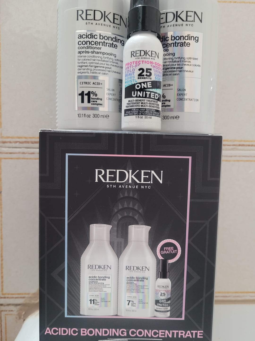 Customer photo review of Coffret des fêtes Redken - Acidic Bonding Concentrate