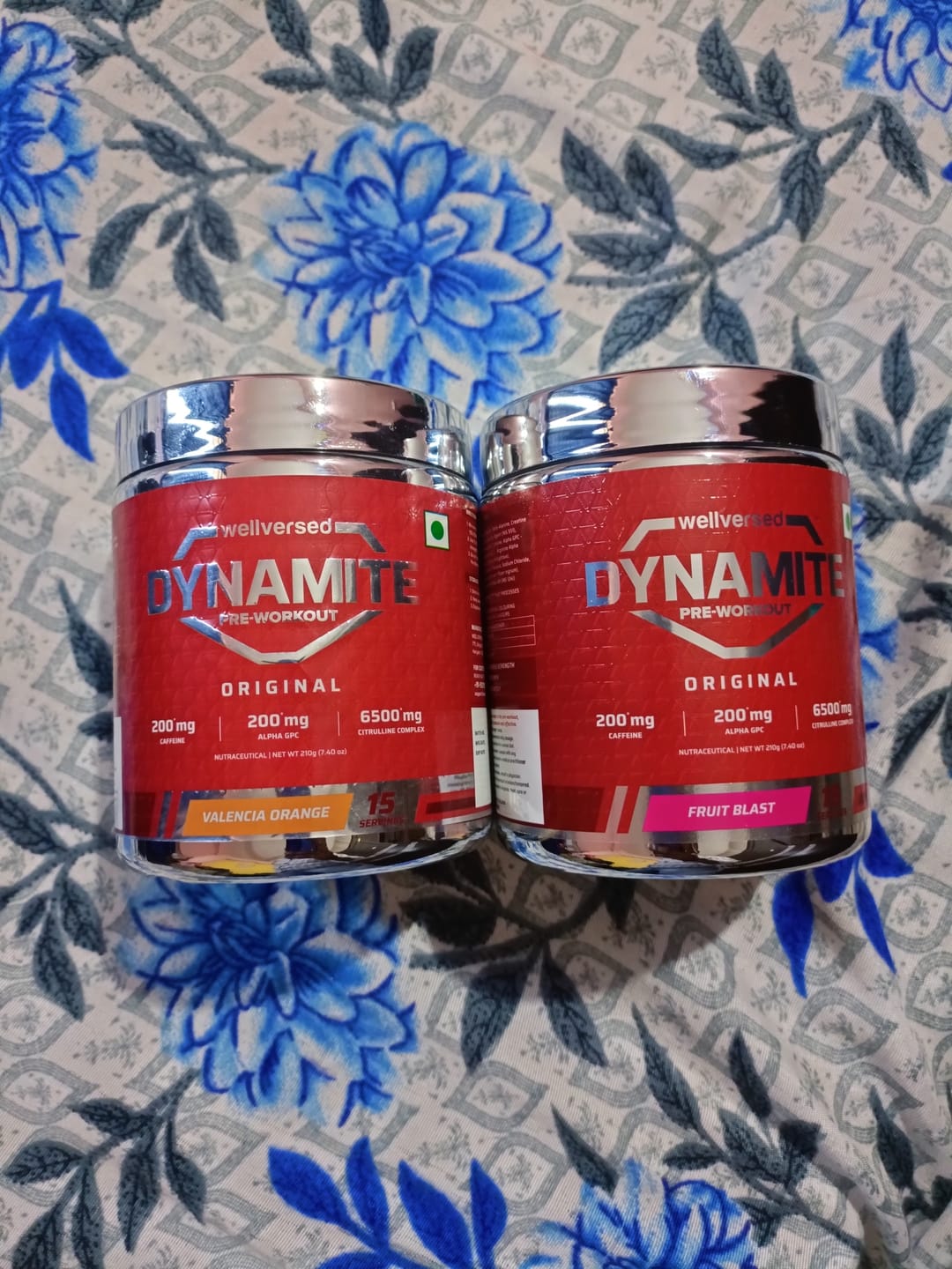 Customer photo review of Dynamite Pre-Workout (210g, 15 Servings) | Fruit Blast