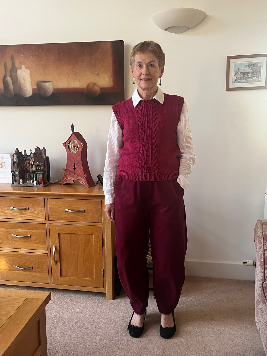 Customer photo review of Plain Needlecord Fabric