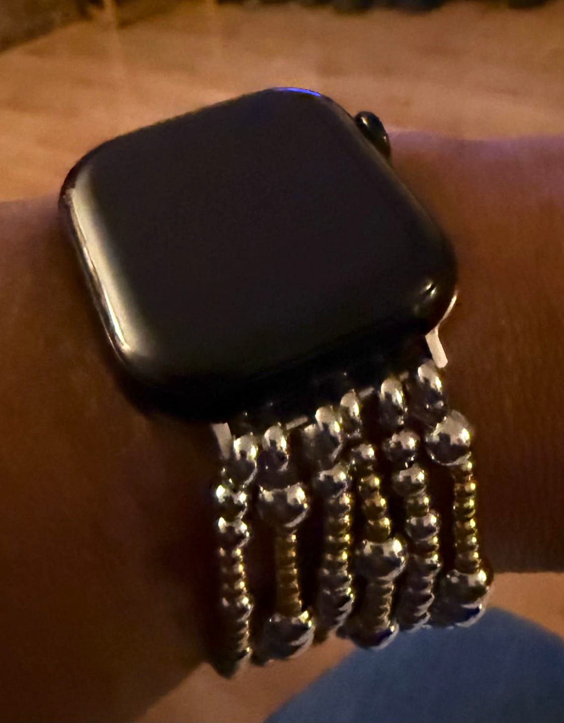 Customer photo review of Eternal Glow Stretch Apple Watch Strap