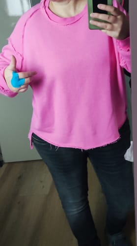 Customer photo review of FENJA Oversize Sweater - verschiedene Farben