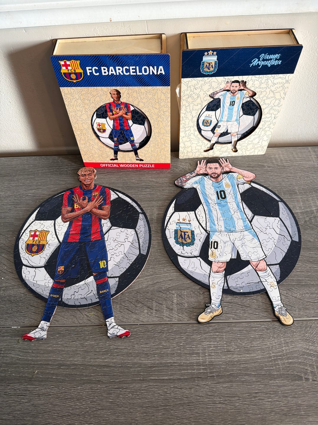 Customer photo review of Lionel Messi - Wooden Puzzle