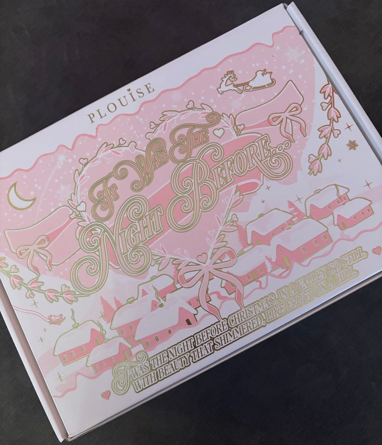 Customer photo review of P.Louise It Was The Night Before Christmas Skincare Set