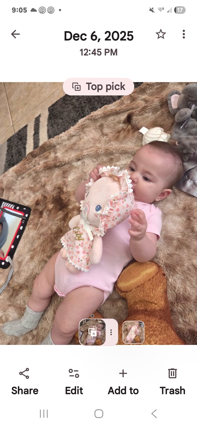 Customer photo review of Leyadoll Soft Plush Personalized Leya Doll My First Baby Girl Doll