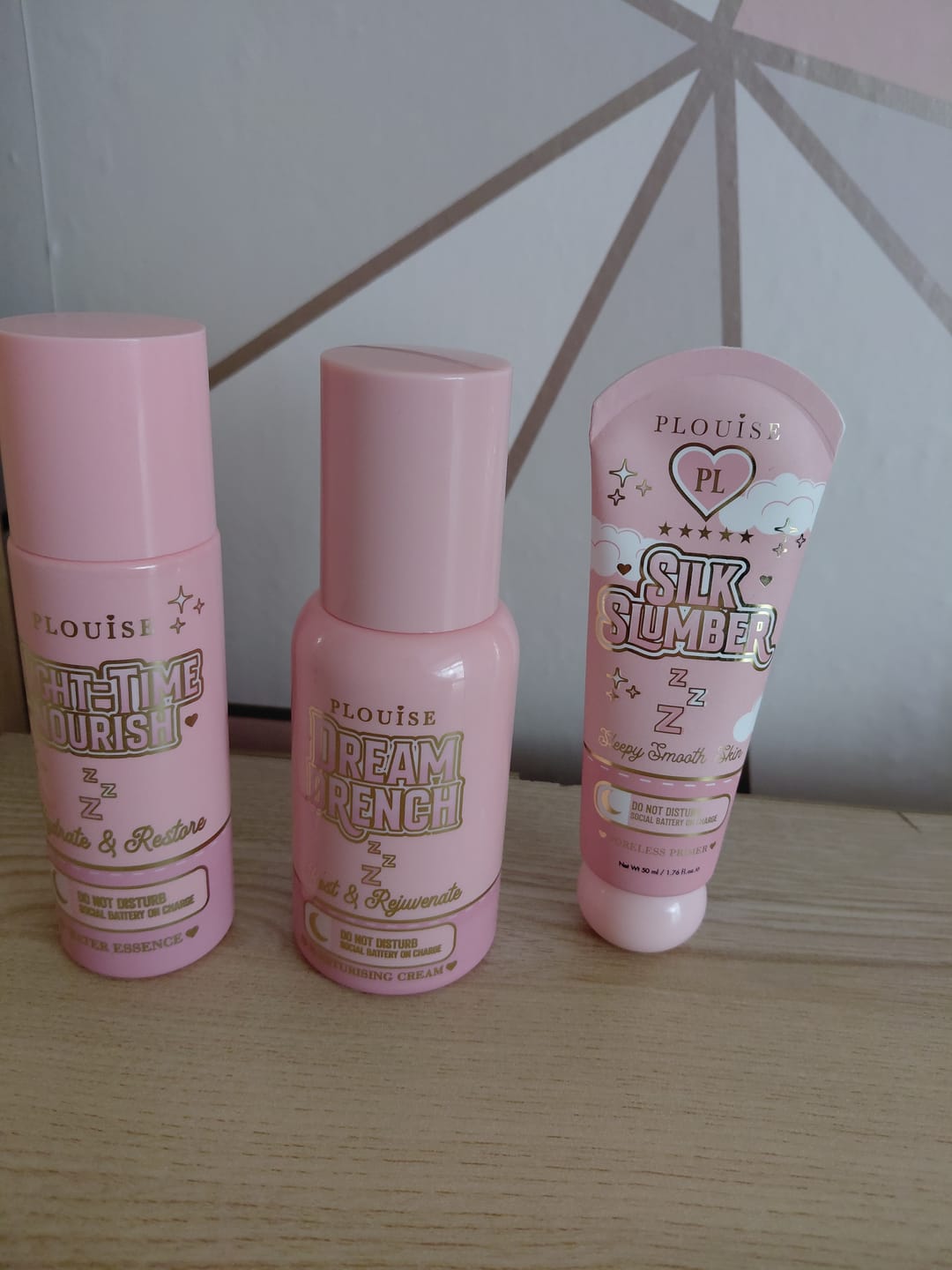 Customer photo review of After Dark - Hitting Snooze Nighttime Skincare Set