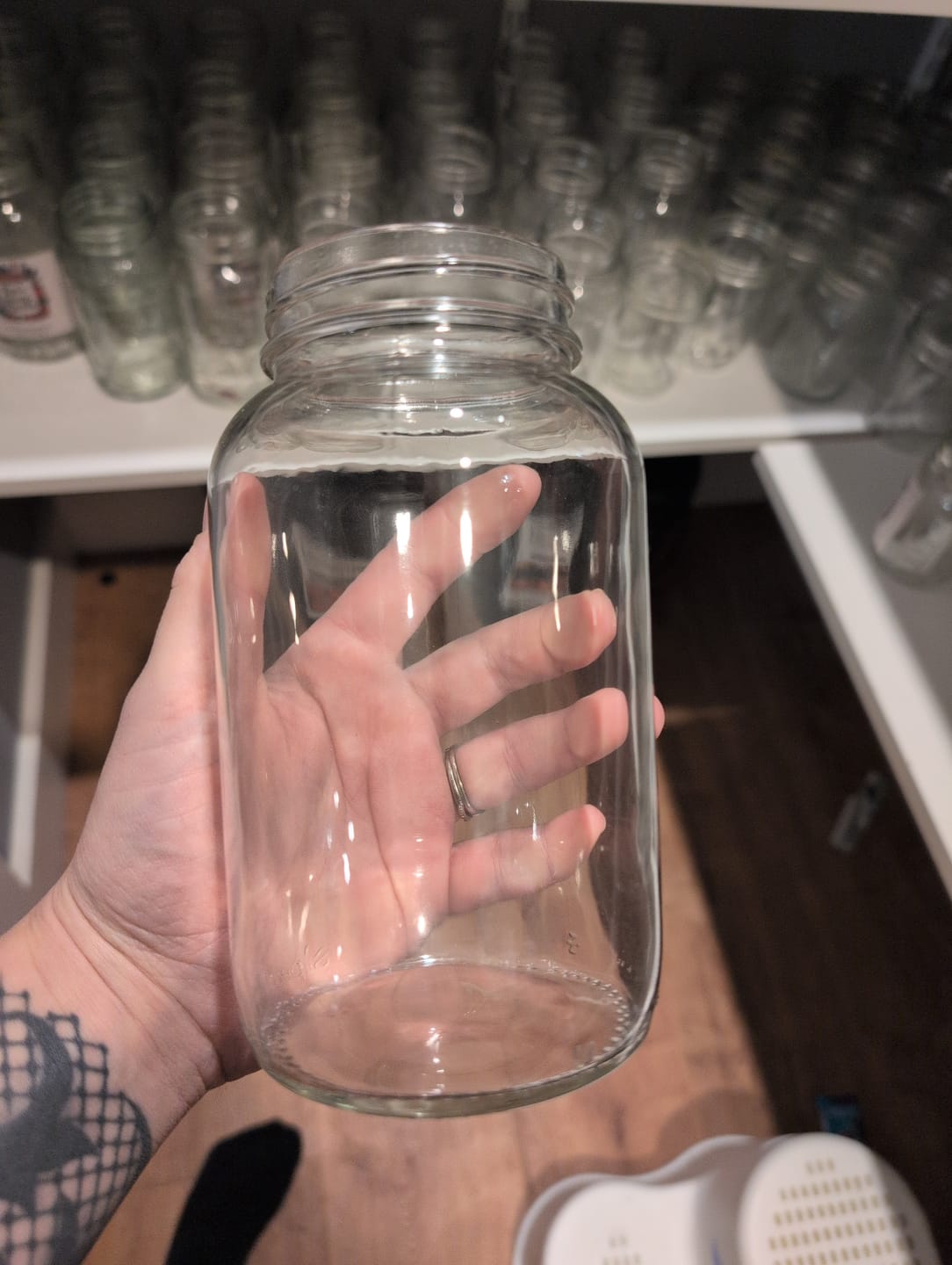Customer photo review of Pint Canning Jars with Lids – Regular Mouth 12 Pack