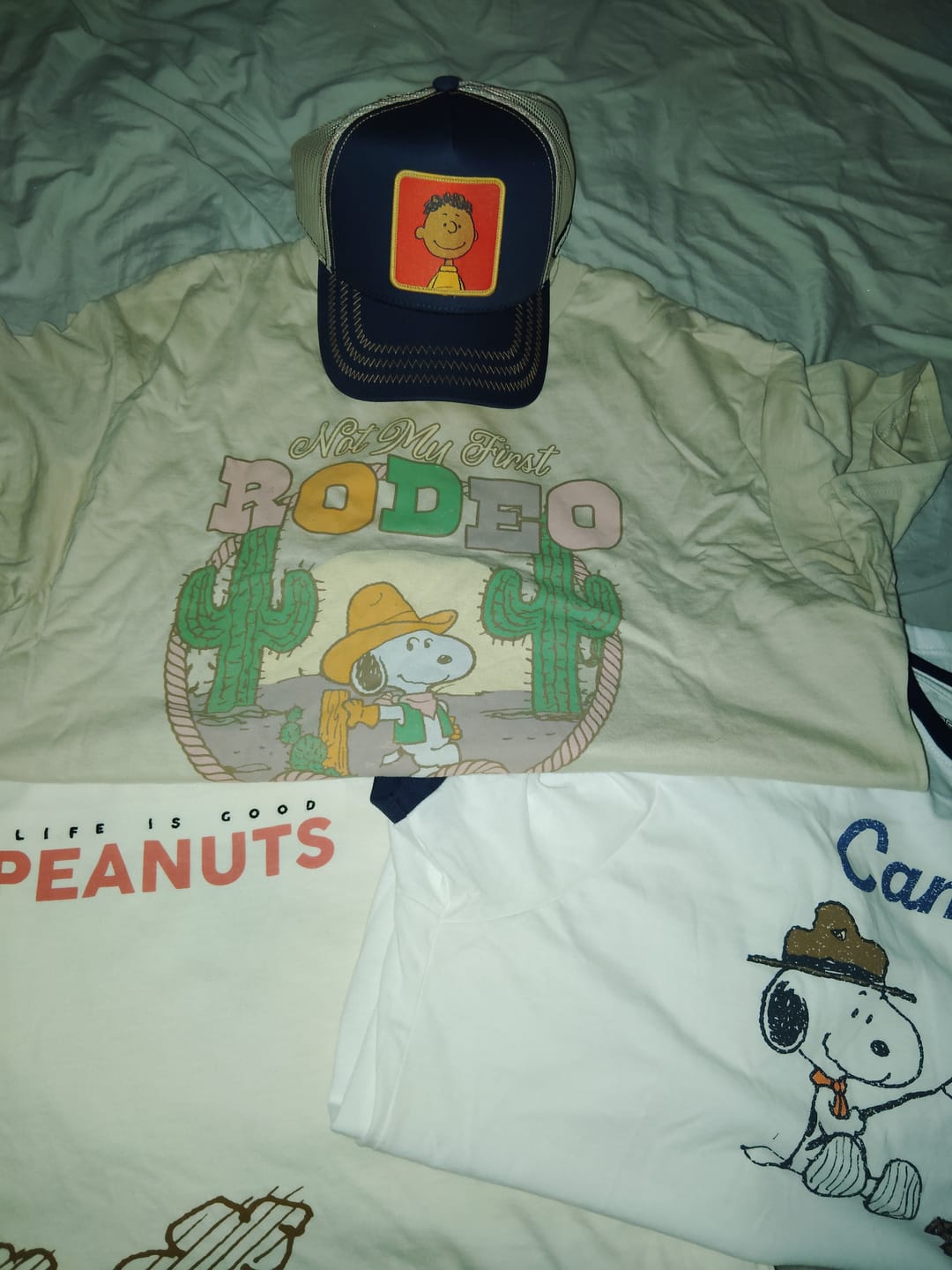 Customer photo review of OVERLORD X Peanuts: Franklin Trucker Cap