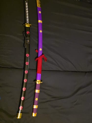Customer photo review of One Piece Roronoa Zoro Swords Shusui Katana Sword