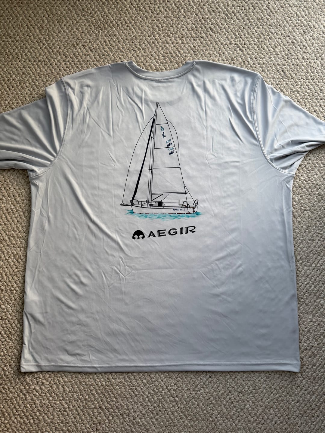 Customer photo review of Dri-Fit Custom Boat Shirts - Long Sleeve
