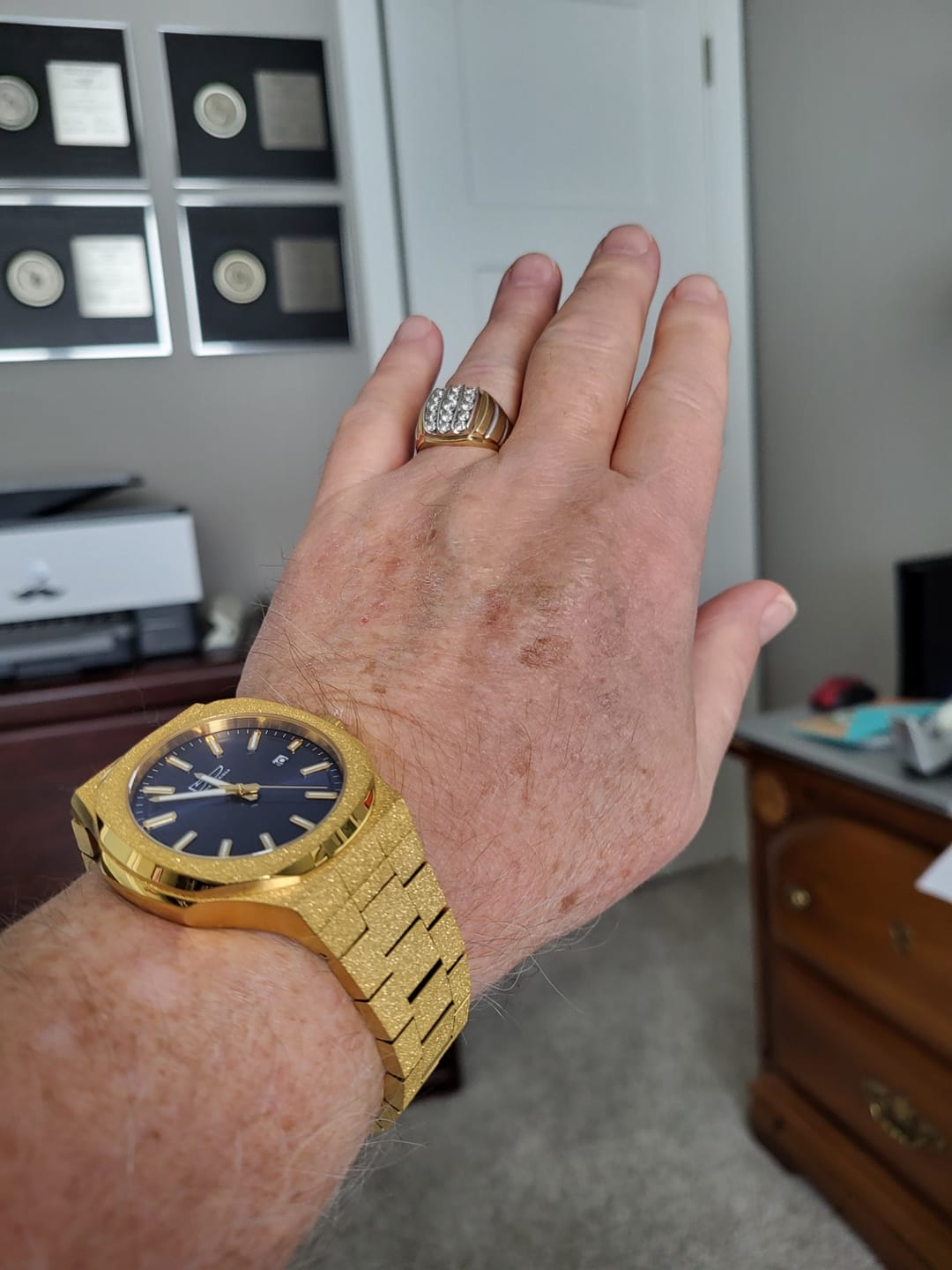 Customer photo review of Midnight Golden Stardust Watch