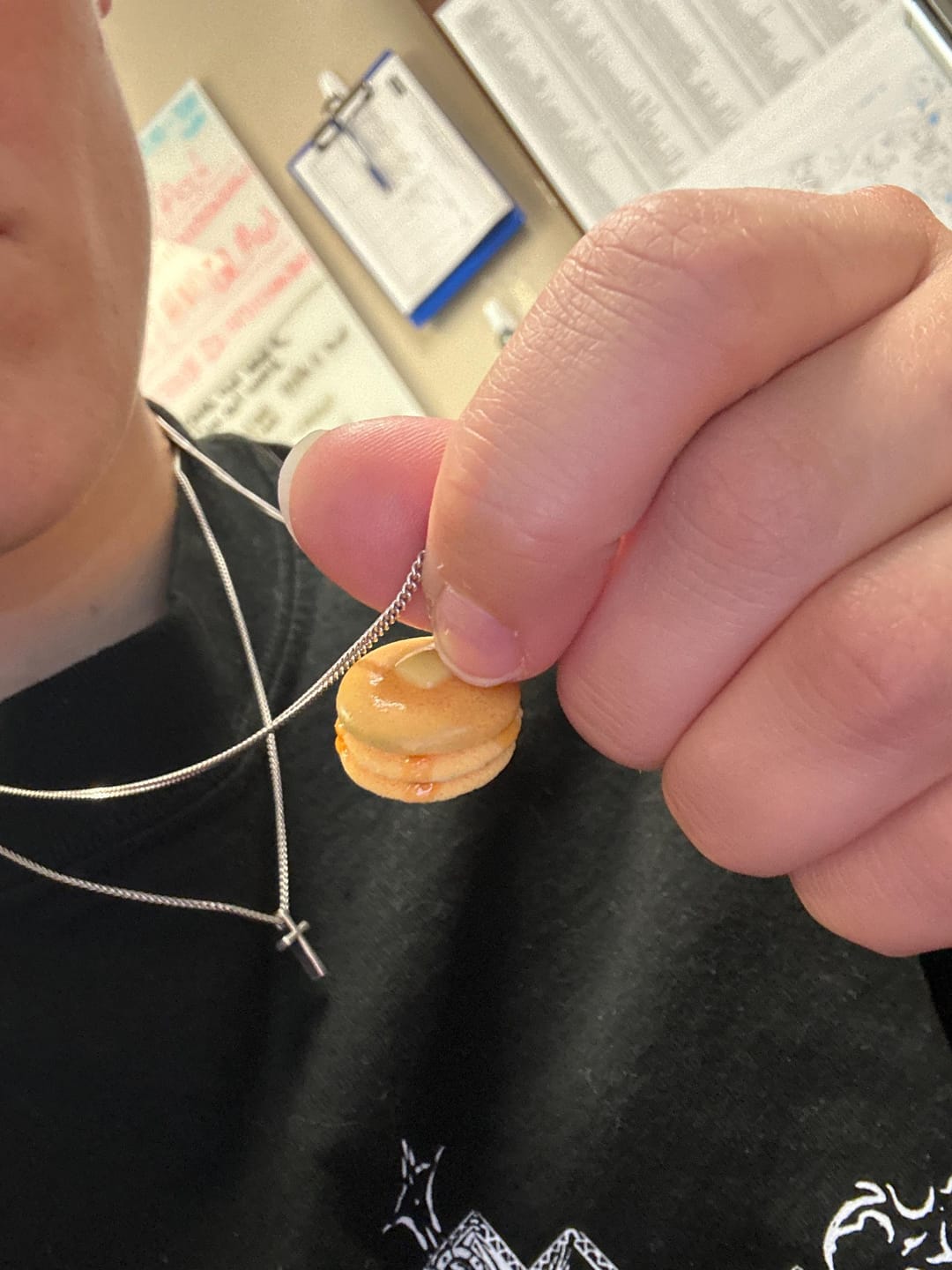 Customer photo review of Scented Pancake Necklace