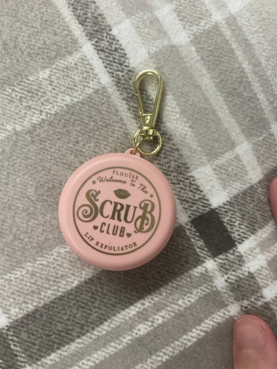Customer photo review of P.Louise Keychain Lip Scrub