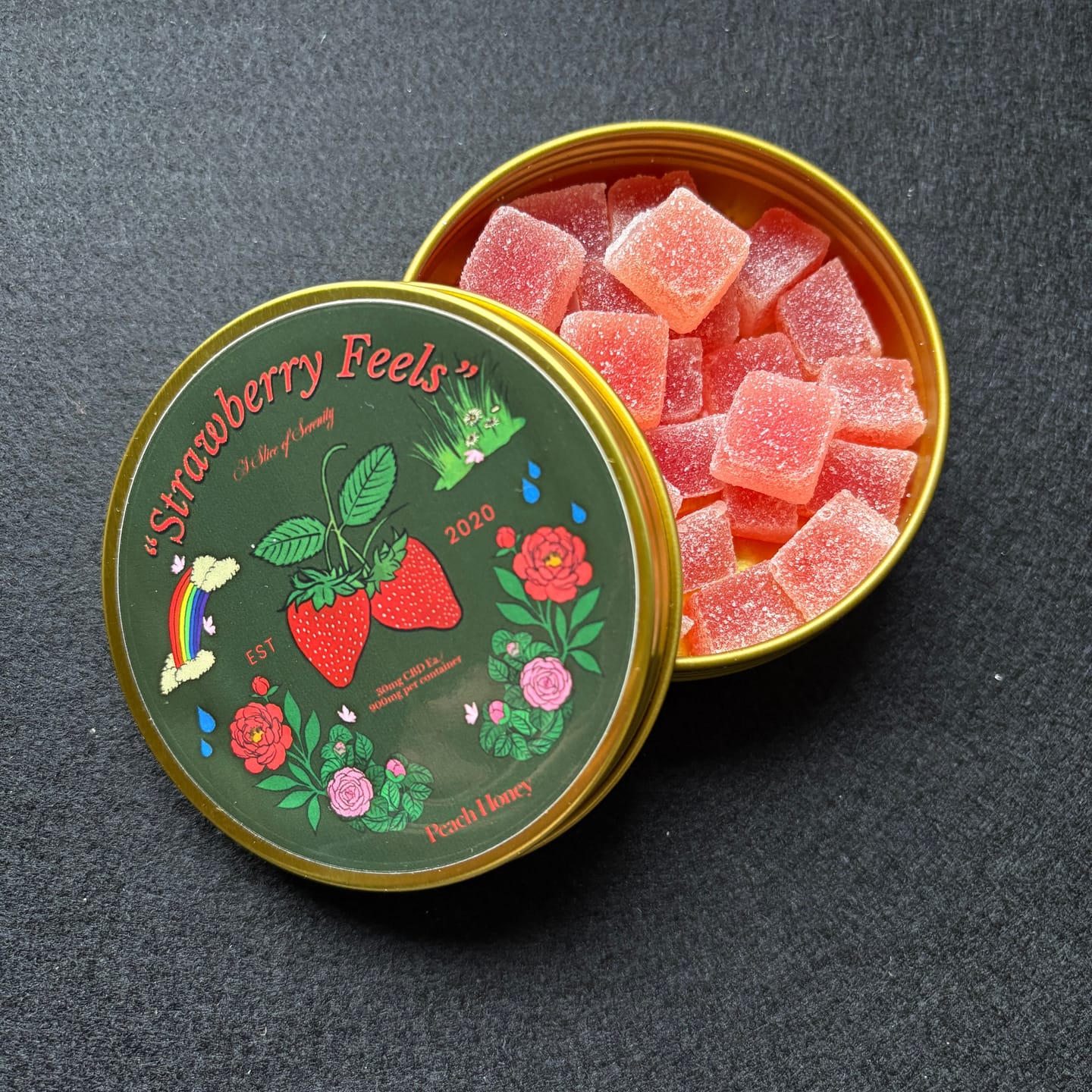 Customer photo review of "Strawberry Feels" CBD Gummies