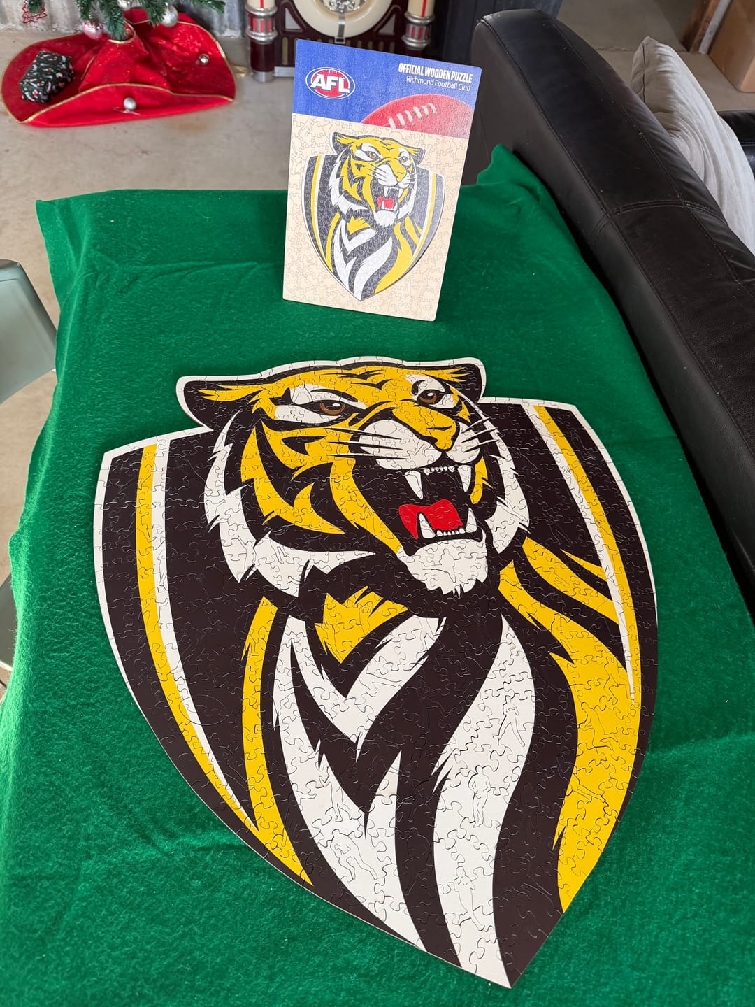 Customer photo review of Richmond FC Logo - Wooden Puzzle