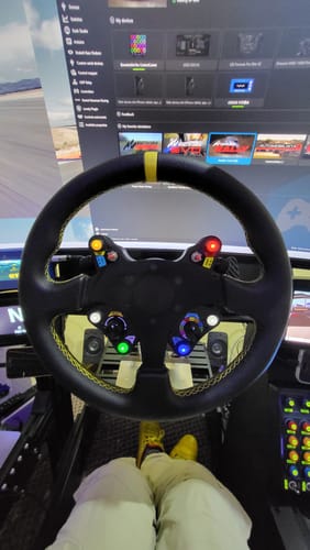 Customer photo review of Simsonn Racing Simulator Leather Steering Wheel