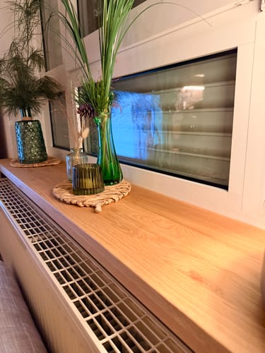 Customer photo review of Aufsatzfensterbank Eiche