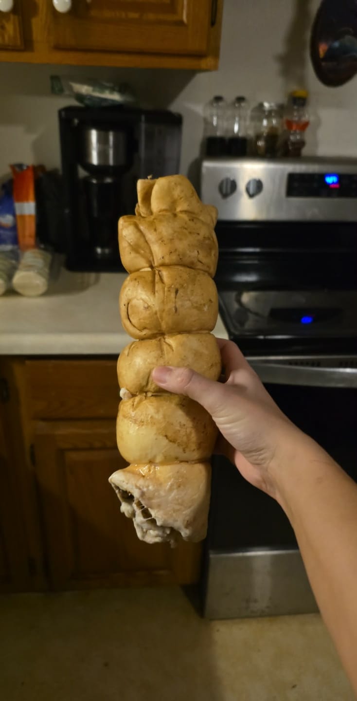 Customer photo review of 10-12 Inch Peanut Butter Cheek Roll