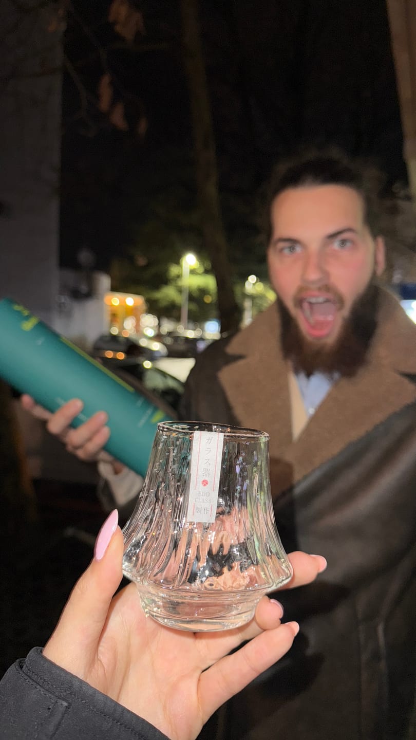 Customer photo review of Fuji - Handmade Japanese Whiskey Glass