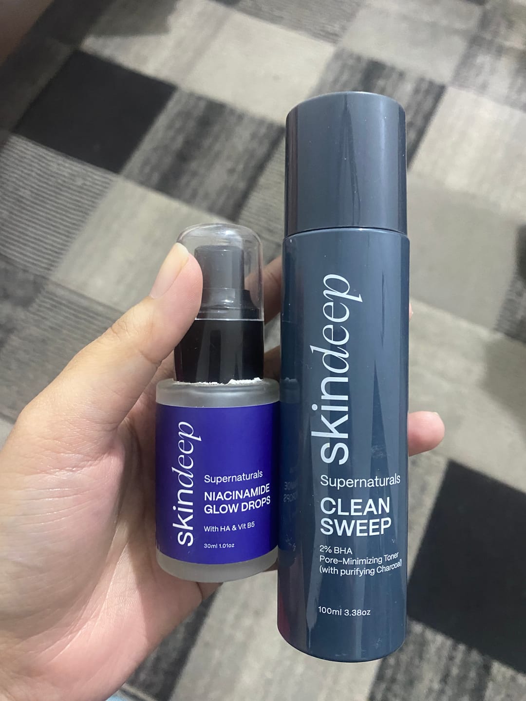 Customer photo review of CLEAN SWEEP - 2% BHA Pore-Minimizing Toner (w/ purifying Charcoal)