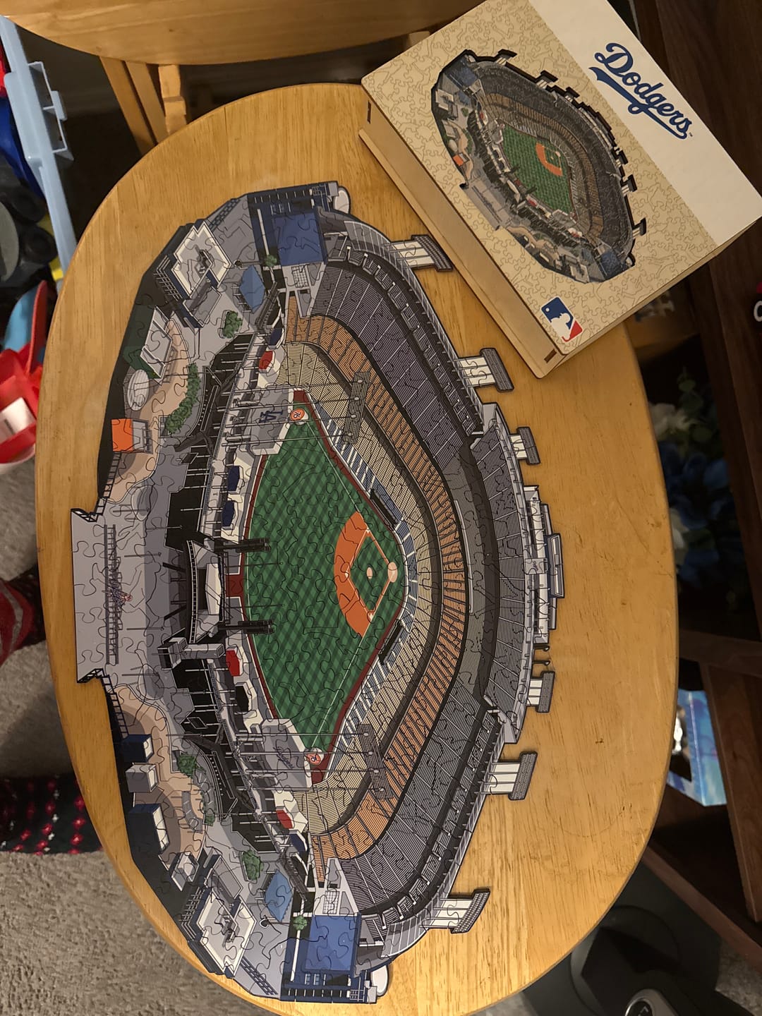 Customer photo review of Los Angeles Dodgers™ Dodgers Stadium - Wooden Puzzle