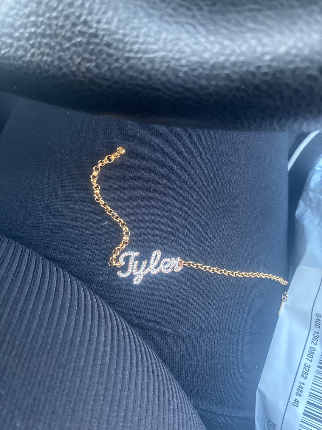 Customer photo review of Iced Name Bracelet