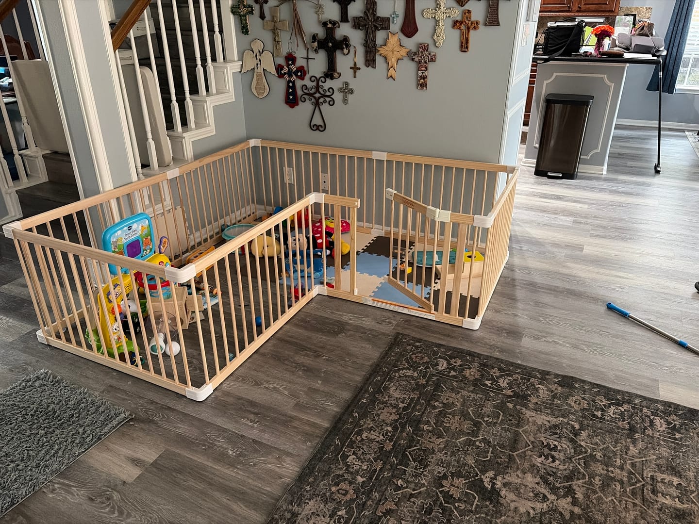 Customer photo review of HARPPA Grovi | Baby Gate Playpen & Fence for Babies and Toddlers