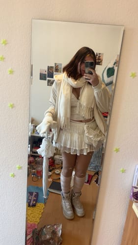 Customer photo review of Diamond Fairy Dust Sequin Halter Top (White)