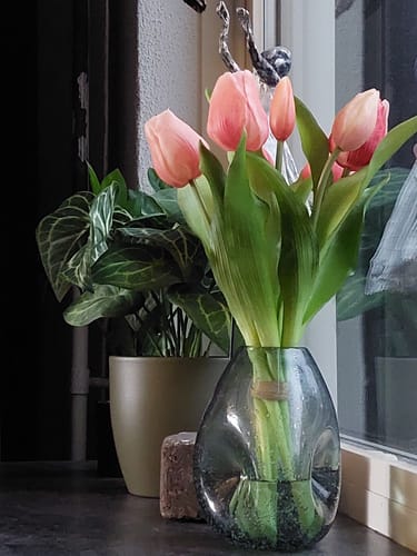Customer photo review of Kunsttulpen Vermeer Zalmkleur 31cm