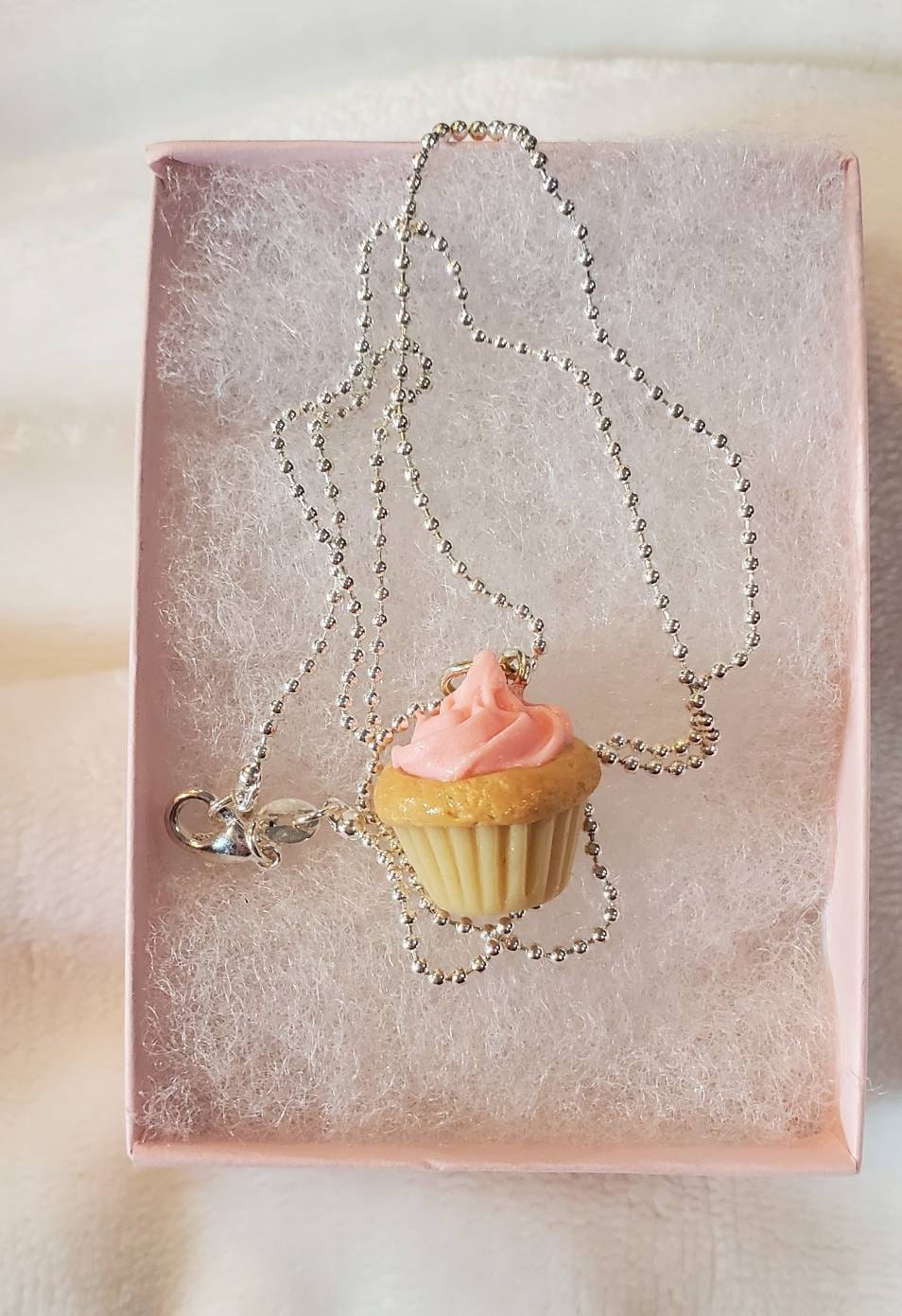 Customer photo review of Scented Birthday Cupcake Necklace