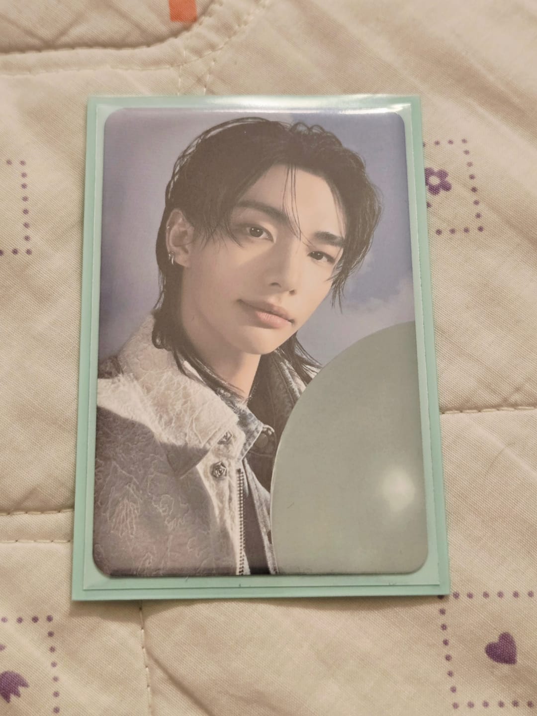 Customer photo review of PREMIUM PHOTOCARD SLEEVES - PURPLE VERSION (57x88MM)