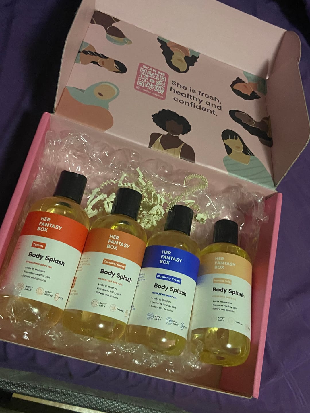Customer photo review of Sweet Skin Body Oil Bundle