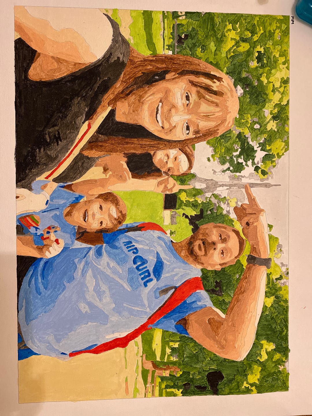 Customer photo review of Customized Paint by Numbers Kit - Paint Your Own Photo