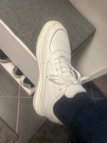 Customer photo review of ELEVATESHOES WHITE CASUAL