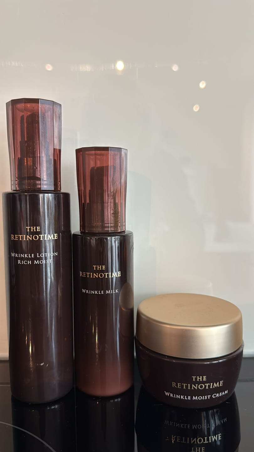Customer photo review of THE RETINOTIME Retinol Wrinkle Lotion Moist/Rich Moist 160ml