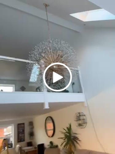Customer video review of 20-Light Oversized Large Luxury Sputnik Firework Chandelier
