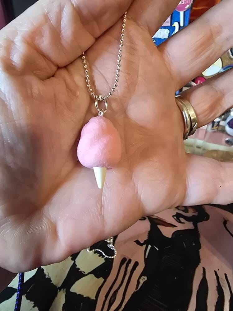 Customer photo review of Scented Cotton Candy Necklace