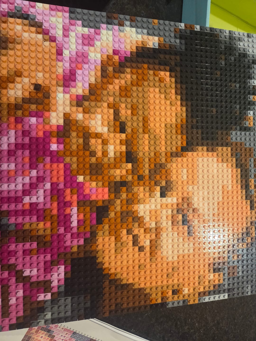 Customer photo review of Custom Bricked Mosaic Portrait 16x16"
